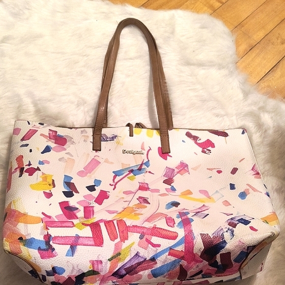 Desigual Reversible Tote Bag - Picture 3 of 4